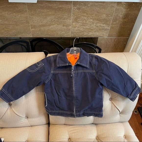 Kid’s Hanna Andersson zip-up Navy Hoodie Jacket Sz 5/ 110 - Picture 2 of 11